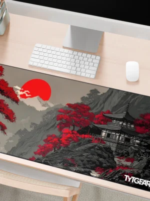 Red Sun Pagoda Mousepad