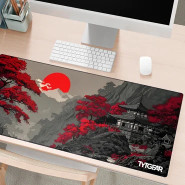 Red Sun Pagoda Mousepad