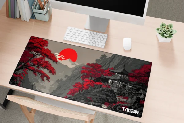 Red Sun Pagoda Mousepad