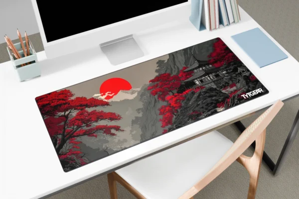 Red Sun Pagoda Mousepad